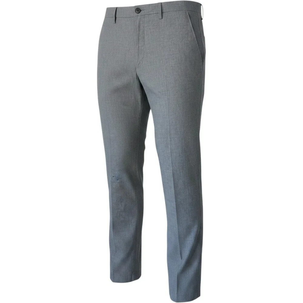 Banana Republic Kentfield Pant Mens 34x34 Grey Cotton Straight Trousers